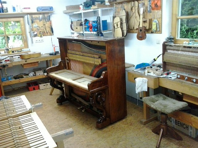 Reparatur am Klavier Roloff – Schritt 12