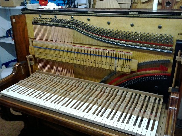 Reparatur am Klavier Roloff – Schritt 13